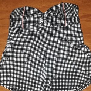 Checkered Tube Top